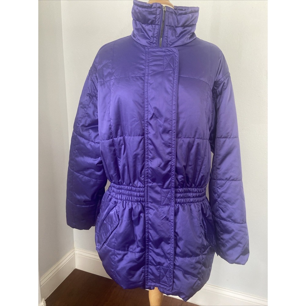 Eddie Bauer EBTEK Jacket Womens Large Purple Outdoor Thinsulate Coat